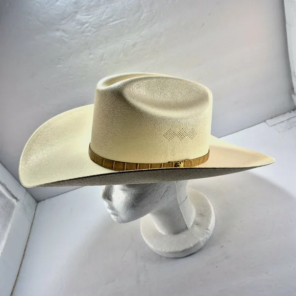 NWOT Remington 50X "Arma tu Instinto" Vented Straw Cowboy Hat Vented Cowboy - Picture 10 of 16